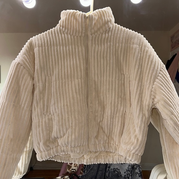 cropped corduroy jacket - Picture 1 of 4